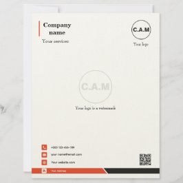 Elegant Letterhead Template for Personal Brands Brevhuvud