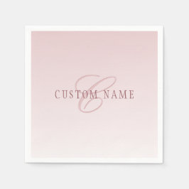 Elegant Lettering och Monogram | Ro Ombre Pappersservett