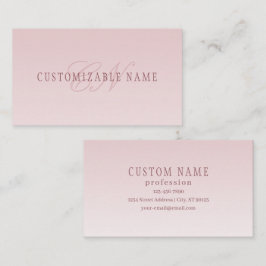 Elegant Lettering och Monogram | Ro Ombre Visitkort