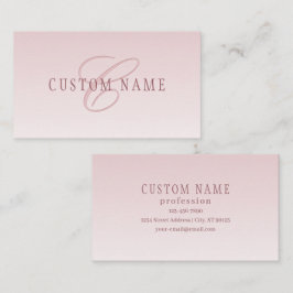 Elegant Lettering och Monogram | Ro Ombre Visitkort