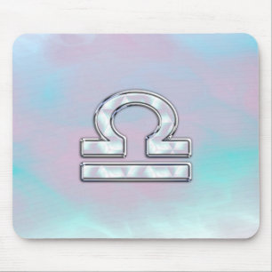 Elegant Libra Zodiac Sign Mor i Pearl Stil Musmatta