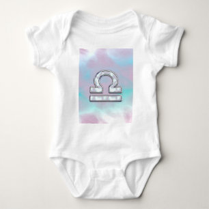 Elegant Libra Zodiac Sign Mor i Pearl Stil T Shirt