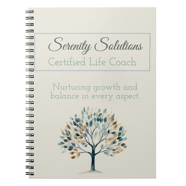 Elegant Life Coach Anteckningsbok (Framsidan)