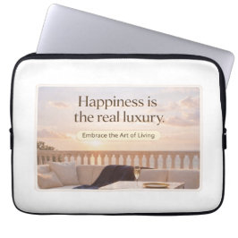 Elegant Lifestyle Quote Art Laptop Fodral
