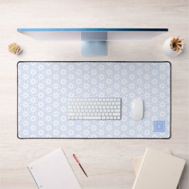 Elegant Light Blue Modern Geometric