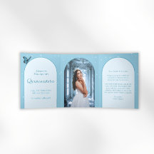 Elegant Light Blue Quinceañera - Anpassningsbar Ph