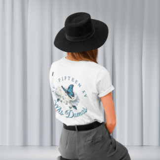 Elegant Light Blue Quinceañera - Damas Gift Anpass T Shirt