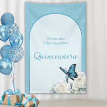 Elegant Light Blue Quinceañera - Välkomsttecken