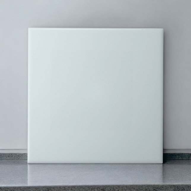 Elegant Light Grayish Blue Modern & Minimalist Kakelplatta (Skapare uppladdad)