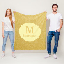 Elegant Light Guld Baroque Damask Anpassningsbar