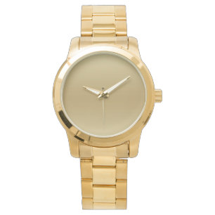 Elegant Light Guld Teal Manar bevakning Armbandsur