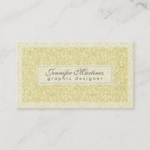 Elegant Light Guld Tones Glitter & Sparkles 2 Visitkort