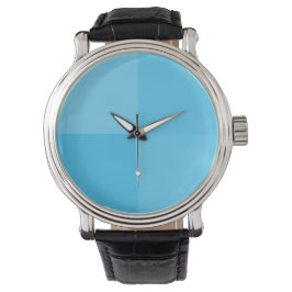 Elegant Light Himlar Blue Pastel Minimalist-fyrkan Armbandsur