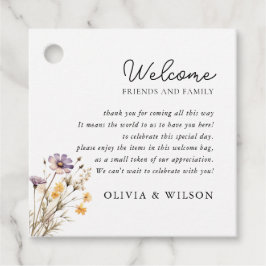 Elegant Light Lila Blommigt Bröllop Gåvor Etiketter