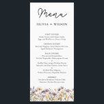 Elegant Light Lila Blommigt Bröllop Menu Meny<br><div class="desc">Gå in i en kärlek-historia som vävs med den ömtåliga charmen från vår Light Lila Blommigt Bröllop Collection. Bild är en trädgård med sol, där Fransk lilak blåser och vibrerande lila blommor svävar i en lätt vind, viskade löften om evighet. Denna fantastiska samling ger liv åt drömmen och förvandlar bröllop...</div>