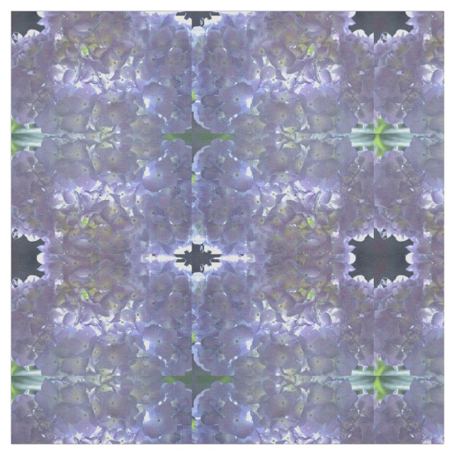 elegant Light lila blommigt Lavender Hydrangea Tyg (Provkarta)