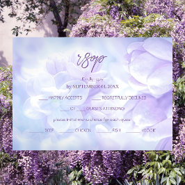 Elegant Light Lila Lilac Flowers Bröllop OSA Kort