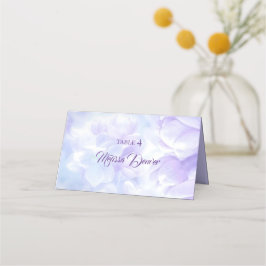 Elegant Light Lila Lilac Flowers Bröllop Placeringskort
