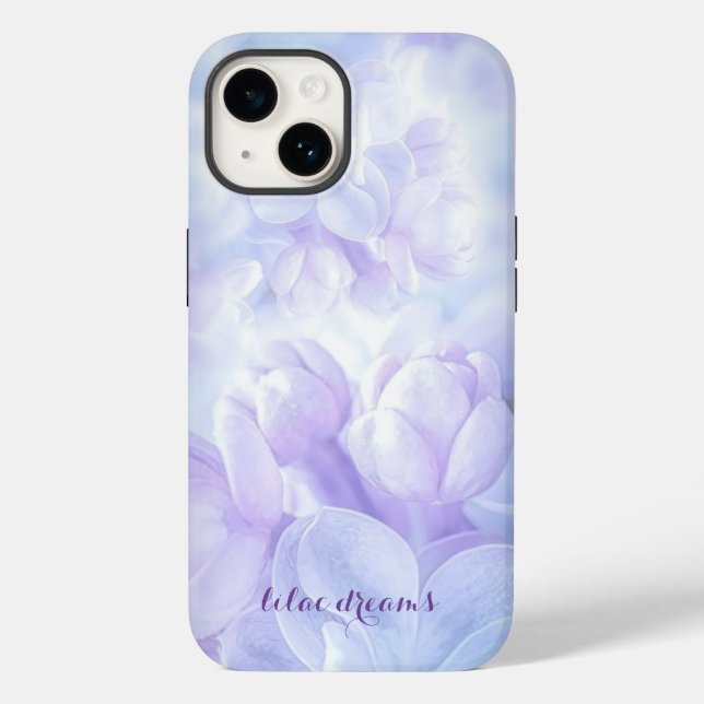Elegant Light Lila Lilac Flowers Design (Baksida)