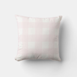 Elegant Light Pastel Rosa Buffalo Check. Kudde