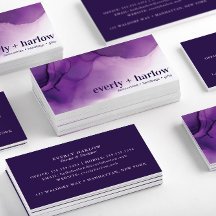 Elegant Lila Abstrakt Alcohol Bläck Art