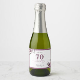 Elegant Lila Blommigt 70:e födelsedagen