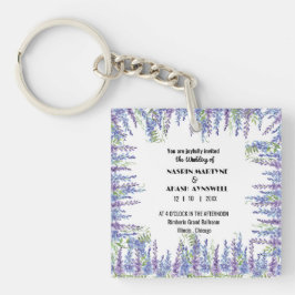 Elegant Lila Blommigt Bröllop