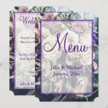 Elegant Lila Blommigt Bröllop