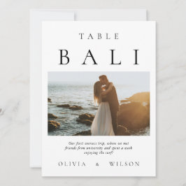 Elegant Lila Blommigt Bröllop Photo Bordsnummer