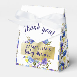 Elegant Lila Blommigt Guld Baby Shower för Presentaskar