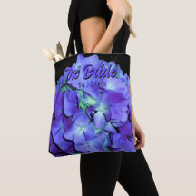 Elegant lila blommigt hydrangeas the Bride