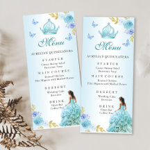Elegant Lila Blommigt Quinceañera Birthday