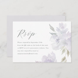 Elegant Lila Blommigt Quinceanera QR Code OSA