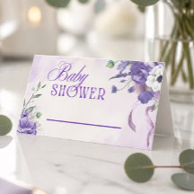 Elegant lila blomstergestaltning för barnkalas mat
