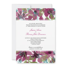 Elegant Lila Blomsterträdgård för vattenfärg | Brö