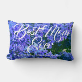Elegant lila blue lilaces personifierar bäst mamma lumbarkudde