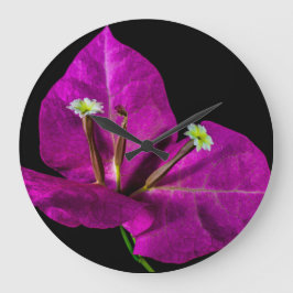 Elegant Lila Bougainvillea Stor Klocka