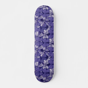 Elegant Lila Bow Mönster Mini Skateboard Bräda 18,5 Cm