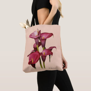 Elegant Lila Calla Lilies Tygkasse