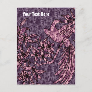 Elegant Lila Dove Anpassade vykort