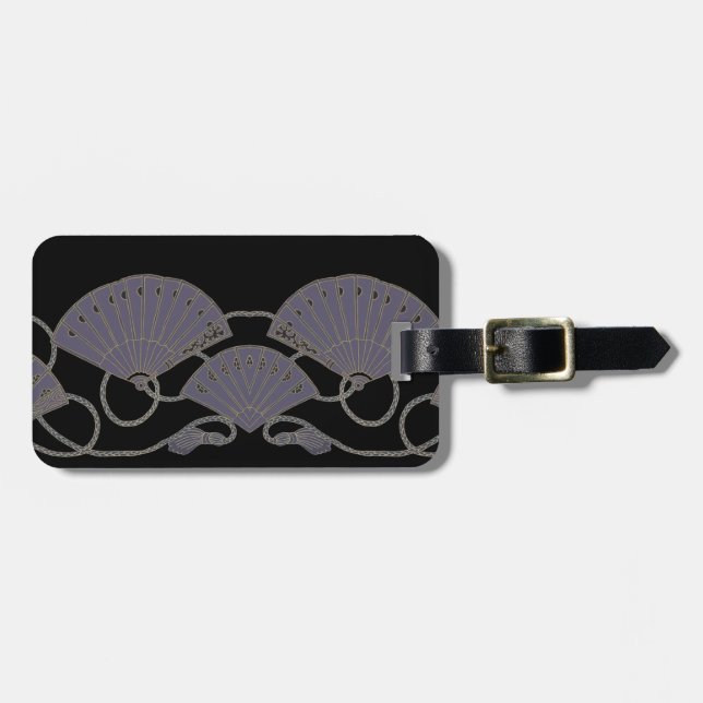 Elegant lila fläkt bagagebricka (Horisontell Framsida)
