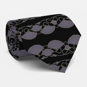 Elegant lila fläkt slips