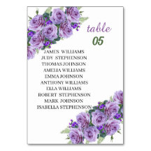 Elegant Lila Flower Personlig Bröllop