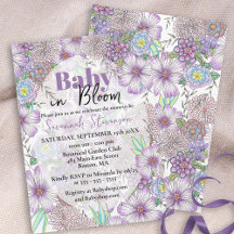 Elegant Lila Garden Flowers Baby i Bloom