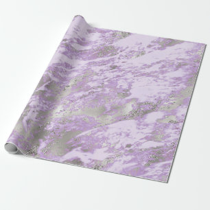 Elegant lila grå abstrakt chic mönster presentpapper