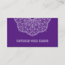 Elegant Lila Hand plockade Mandala Yoga Instructor