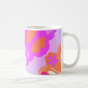 Elegant Lila Hues Abstrakt Mugg - Mjuk och modern