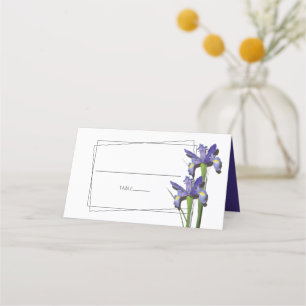 Elegant Lila Iris Bröllop Place Card Placeringskort