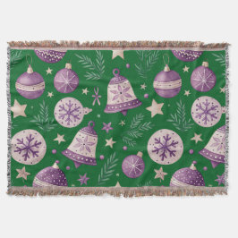 Elegant Lila Klockor Throw Blanket Filt