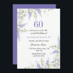 Elegant Lila Lavender 60:e födelsedag Inbjudan<br><div class="desc">Elegant Lila Lavender 60:e födelsedag Matching Inbjudan i Niche- och Nest-butiken. Se vår samling i butiken. Skicka ett meddelande till oss om eventuella matchande objekt som du inte hittar nedan. Tack</div>